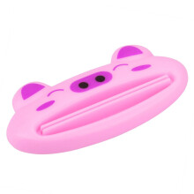 (Pink) HOT Bathroom Home Tube Rolling Squeezer Easy Toothpaste Dispenser