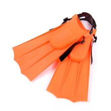 (Orange) Children's Swimming Fins, Snorkeling Fins, Swimming Training Fins, Snorkeling Short Fins, Children's Snorkeling Fins, 30-36 Yards (one Pair)