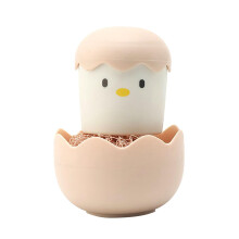 Kitchen Cleaning Brush with Detachable Head, Cartoon Dish Scrubber for Pots and Bowls, NonScratch