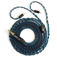 ZS10 Pro 1.2M IEM Cable,KBEAR ST12,4N OFC Silverplated for ZS10 PRO X(2PIN 3.5,Blue)