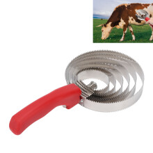 Stainless Steel Curry Comb for Sheep, Horses & Cows – 6 Rings Stable Supplies