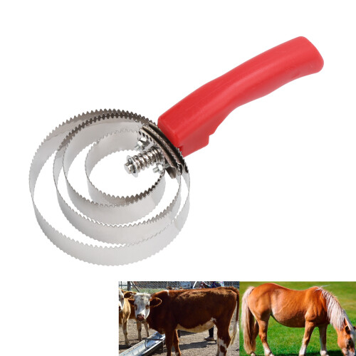 Effective 4-Ring Curry Comb for Sheep Horses Cows - Itch Relief
