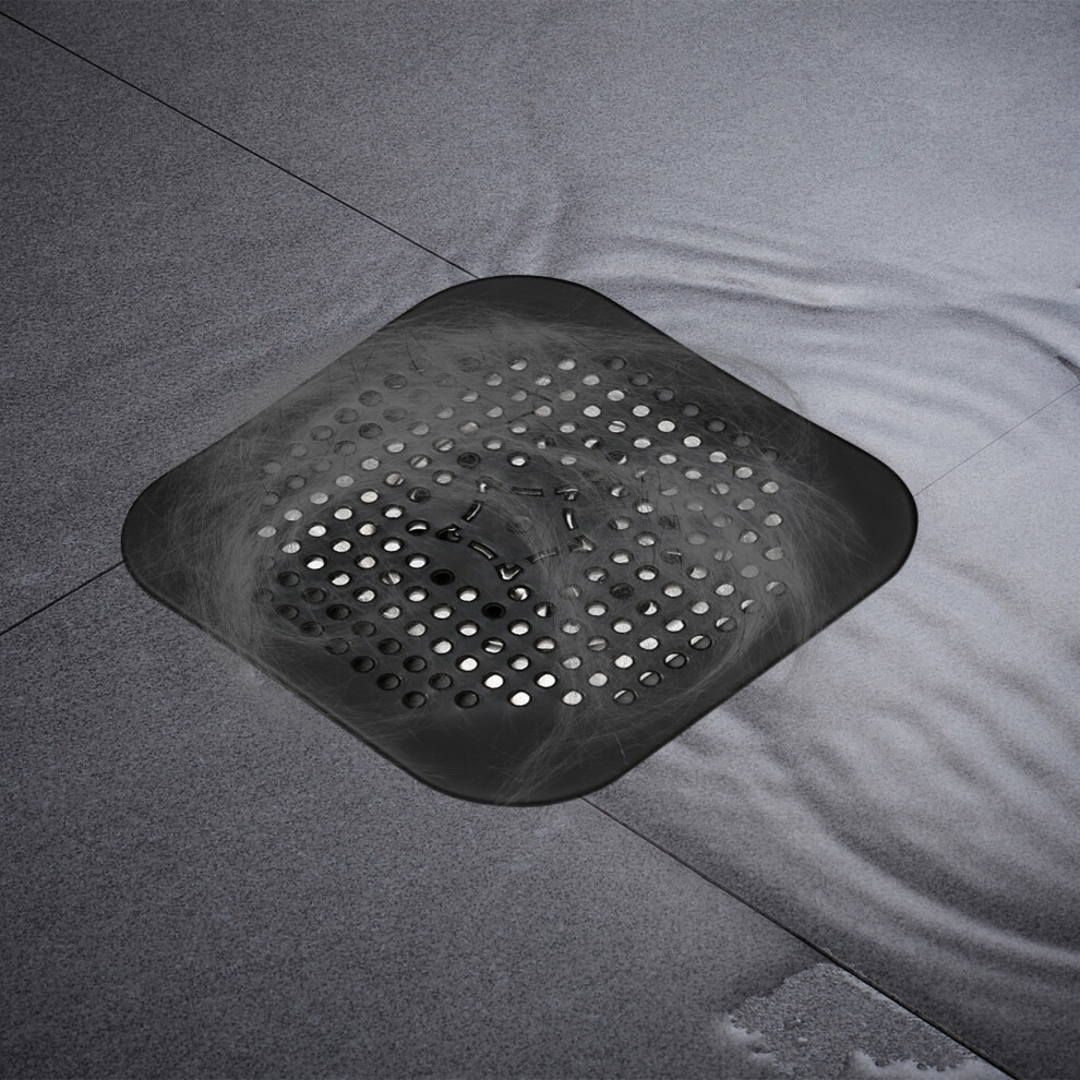 (Black) Kitchen Sink Avoid Clogging Floor Draining Cover Bathroom Sewer Filter Floor Draining Cover 3061458432734