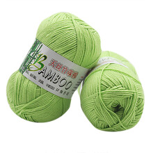 (H) 100% Bamboo Warm Soft Natural Knitting Crochet Knitwear Wool Yarn 50g