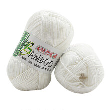 (A) 100% Bamboo Warm Soft Natural Knitting Crochet Knitwear Wool Yarn 50g
