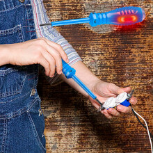 (D) 2-in-1 High Torque Magnetic Screwdriver Electricity Detector Voltage Tester Screwdriver Set