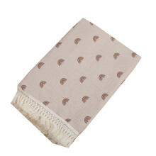 Baby Blanket Bath Towel 2Layer Unisex Nursery Soft Bed Throw Tassels Multipattern For Boys And Girls