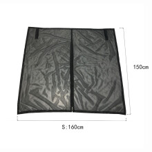 (BKS) Wing Door Boot Cover Sun Protection Size Sun Protection Curtains Magnetic Fly Screen Mesh Mosquito Net For Roof Motorhome Camping