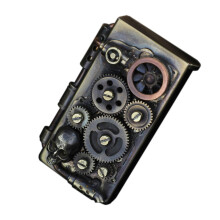 Steampunk Lighters, Brass Black Finish, Vintage Brass Lighters, Black Steampunk Lighters