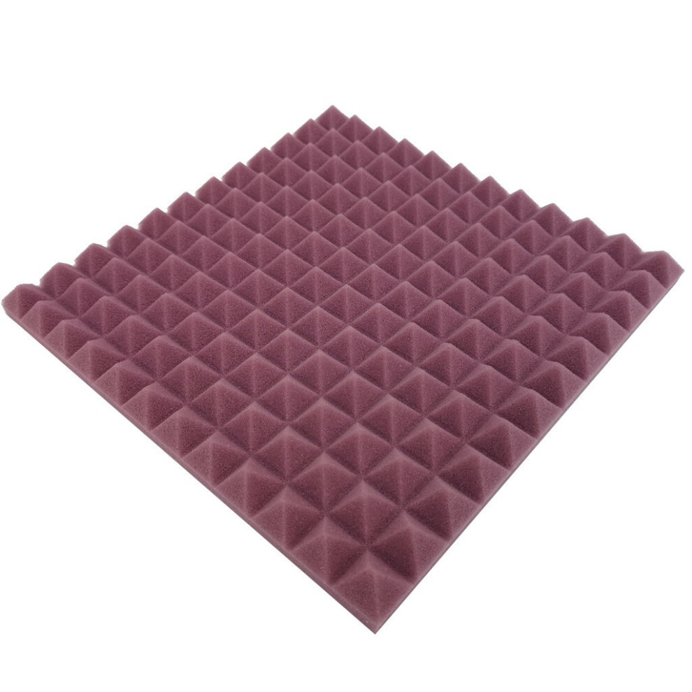 (Purple) 1Pcs Acoustic Foam Stop Absorption Sponge Ktv Soundproof 4631411365172