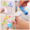 (White) Rolling Toothpaste Dispenser Tube Squeezer Sucker Hanger Gadget Tool 6
