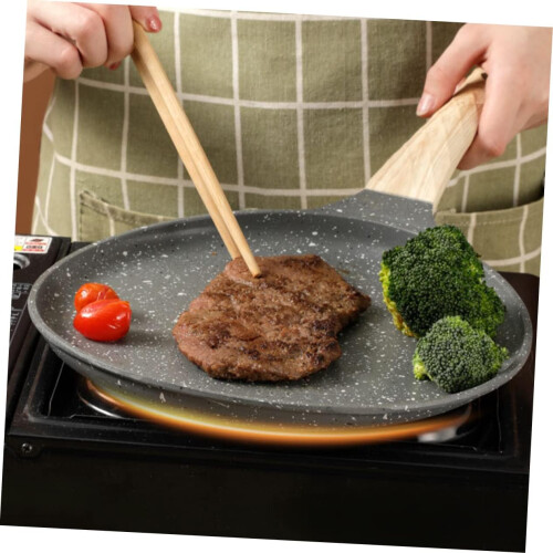 Nonstick Frying Pan Multifunctional Cooking Pan Flat Bottom Pancake Griddle For Eggs Portable Cooking Tool 1