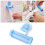 (Blue) Rolling Toothpaste Dispenser Tube Squeezer Sucker Hanger Gadget Tool 4