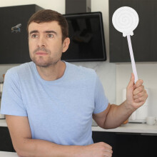 (White) Swatter Telescopic Flyswatter Large Swatters That Work For Indoor And Outdoor