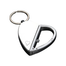 (White) Metal Keychain Personality Charging Lighter