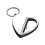 (White) Metal Keychain Personality Charging Lighter 1