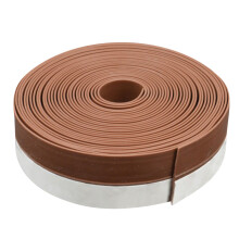 (Brown) 5M Practical Transparent Windproof Sealing Strip Bar Door Sealing Strip Window Windshield Strip