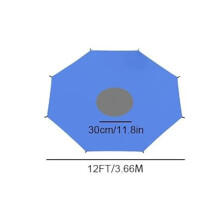 (C) Trampoline Sun Shade Cover 8ft 10ft 12ft 14ft 16ft Sun-Protection Trampolines Antis Trampoline Cover Accessories For Outdoor Backyard Playground