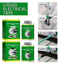 (Black) Liquid Insulation Tapehigh Temperature Waterproof Data Cable And Repair Tape Electrical Tape 125ml