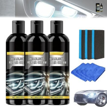 (C) Headlight Repair Cream 2025 Car Headlights Restoration Kit For Yellowing Scratches 100ml