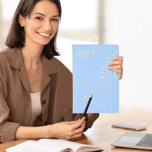 (F) 2025 English And Spanish Schedule Book Binding Notes Today's Plan Book 2