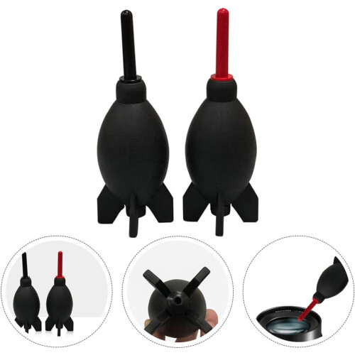 2Pcs Blower for Electronics Cleaning Dust for Computer Keyboard and Dv Strong Durable Material Easy to Use Red Black 1