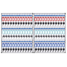 Capacity Key Rack For 72/96/120 Keys, Secure Home Office Key Management Cabinet, Silver Finish