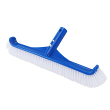 Pool Brush with 45 Angled Handle, 17.5in Heavy Duty Large Area Pool Cleaning Brush for Walls and Corners