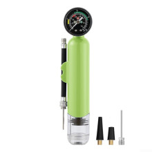 Lightweight Mini Air Pump With Pressure Gauge For Athletes Quick Inflation For Sports Balls Green