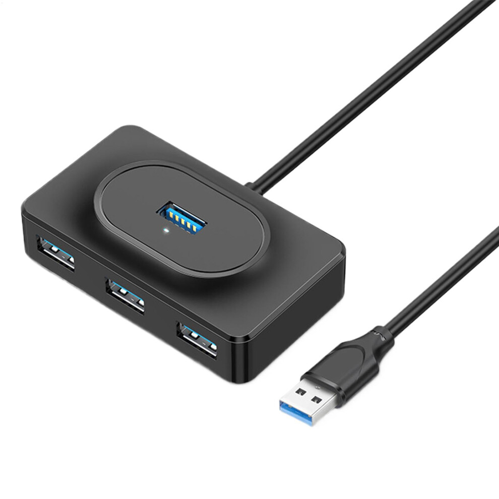 Usb 3.0 Hub 4 Port Aluminum Alloy Splitter With Speed Data Transfer And Multidevice Connectivity 9094768689882