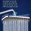 Pressure Ceiling Mount Shower Head, Easy Installation, ABS Material, Refreshing Shower Experience (Silver) 2
