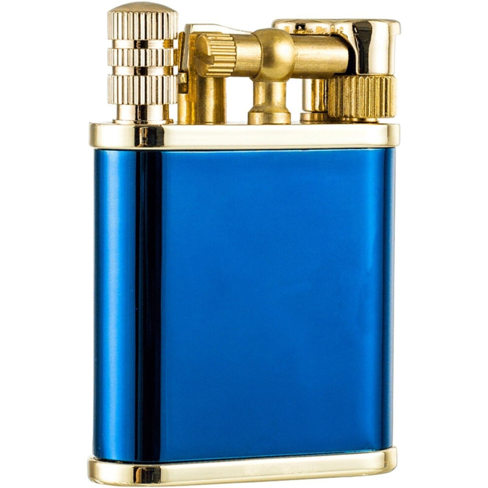 Blue 2 In 1 Kerosene Lighter With Open Flame And 2 Ignition Methods, Gift For Lovers & Fathers, Fuel Not Included