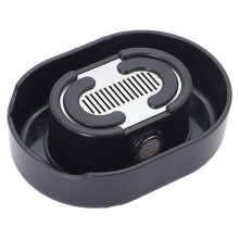 Shaver Cleaning Stand for Men, Universal Electric Shaver Holder, Save Water Rinsing, Black