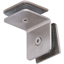 Right Angle Shower Clip 304 Stainless Steel for 8-12mm Glass Doors
