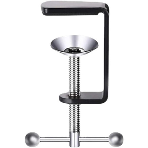 C Shape Table Mount Clamp for Microphone Setup Stable and Adjustable with Silicone Protection (HH003) 2