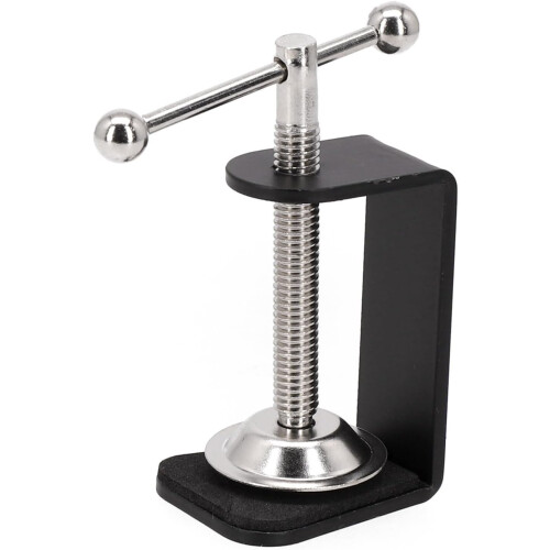 C Shape Table Mount Clamp for Microphone Setup Stable and Adjustable with Silicone Protection (HH003) 1