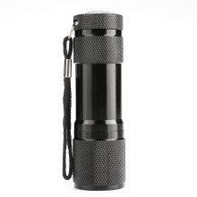Counterfeit Money Identifier: 9 Green Led Lights With Focus Function, Aluminum Alloy Body, Portable Hand-Held UV Flashlight For Pet Urine Detection,