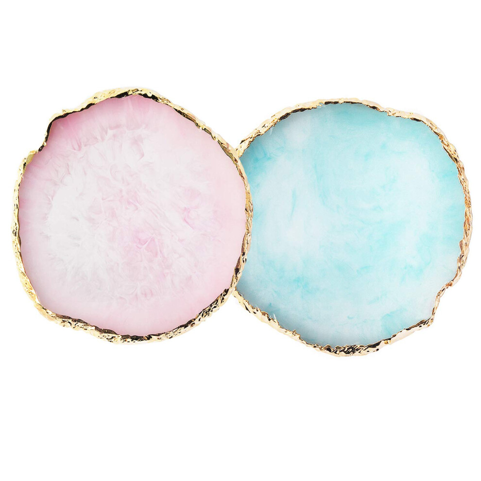 Smooth Texture Palette, Resin Nail Mixing Palette With Aureate Edge Design For Easy Cleaning, Compact And Lightweight Beauty Tools For Nail Art And