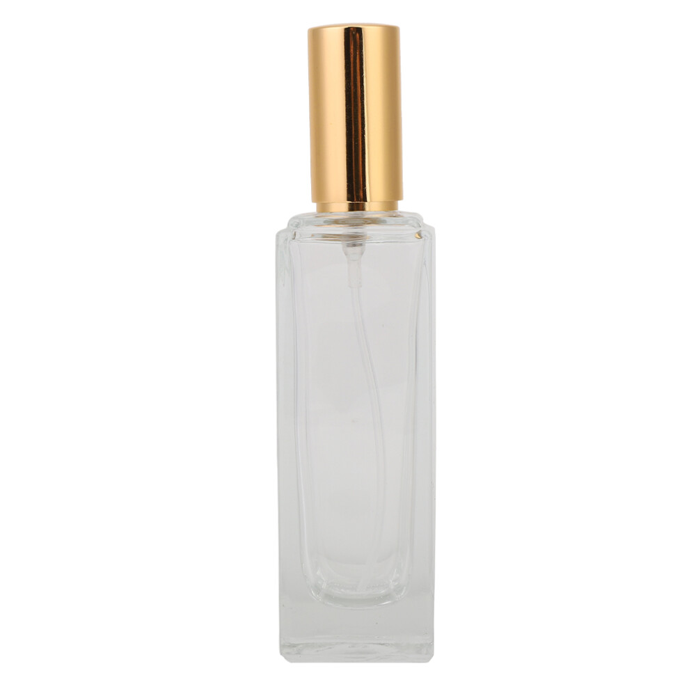Silver Refillable Cologne Sprayer, Fine Mist Atomizer Glass Bottle With Cover For Aroma Therapy