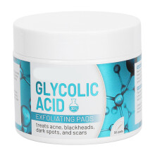 Exfoliační tampony proti stárnutí, peeling s kyselinou glykolovou pro mladistvou pleť a vylepšenou texturu pro halloweenské párty, do