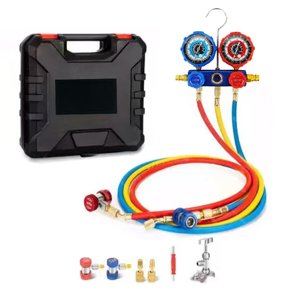 Ac Manifold Gauge Set With Dual Pressure Gauges For Car And Truck Refrigerant Charging 9094768690390