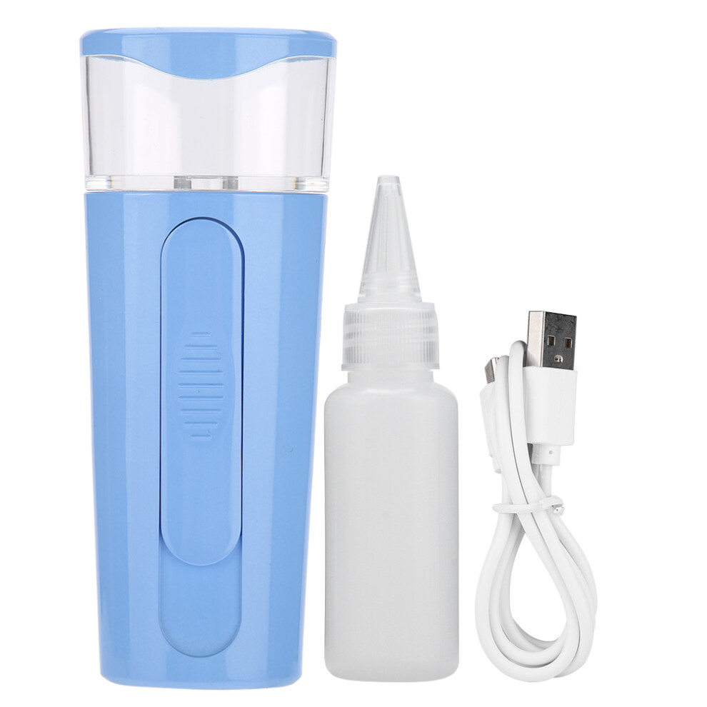Fine Mist Sprayer With Atomization Technology, Cool Mist Face Steamer For Skin Care, USB Rechargeable Nano Mister With Visual Water Tank - 1PCS