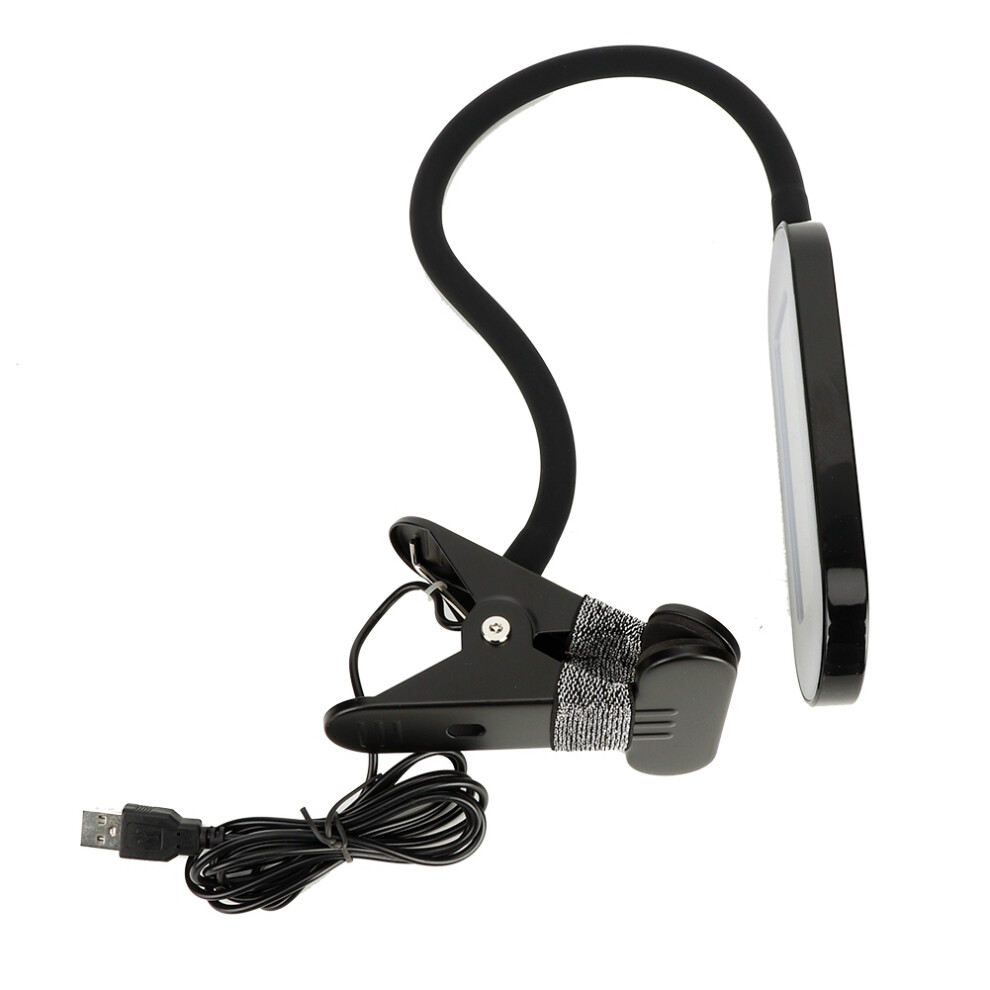 Reading Lights with Flexible Gooseneck, Clip-on Desk Lamp with 3 Brightness Levels & 3 Color Modes, Energy-saving LED Source, Perfect for Reading, T