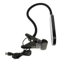 Dimming & Timer Settings, Eye-caring Clip-on Desk Lamp with Soft Light Diffusion Technology, Flexible Gooseneck, and Iron Clip Base, Energy-efficient