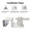 Premium Gutter Mount Bracket Kit with Adjustable Panels for Mini Dish 6
