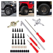 41 PCS Tire Valve Tool Set with AntiSlip Grip for Car, Truck and ATV