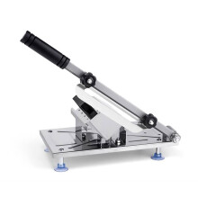 Adjustable Stainless Steel Meat Slicer with Suction Cup, LaborSaving Manual Meat Cutter for Home