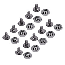 50 Sets 8mm Zinc Alloy Metal Rivets & Studs for Leather Craft & Clothing Binding