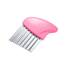 Wave Potato Slicer Stainless Steel Vegetable Chopper With Plastic Handle For Fries