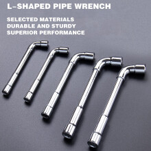 (D) Metric L Shaped Angled Hex Socket Wrench Plated, Double-Head Elbow Hex Wrench Set For Mechanic Repair Tool (6mm,7mm,8mm,9mm,10mm)